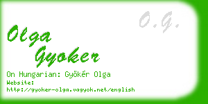 olga gyoker business card